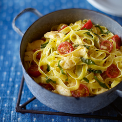 Fettucine with Melting Brie
