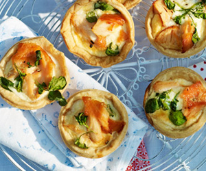 Salmon and Horseradish Tartlets