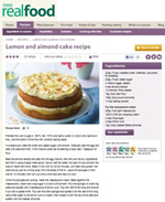 Recipe for Tesco Lemon and Almond Cake