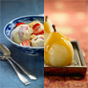 Strawberry Icecream and Pears