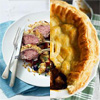 Rack of Lamb Salad and Beef Wellington Pie